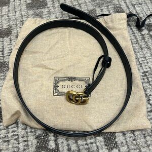 Gucci marmont thin belt